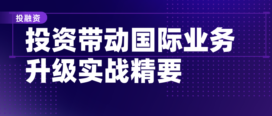 投资带动国际业务升级实战精要